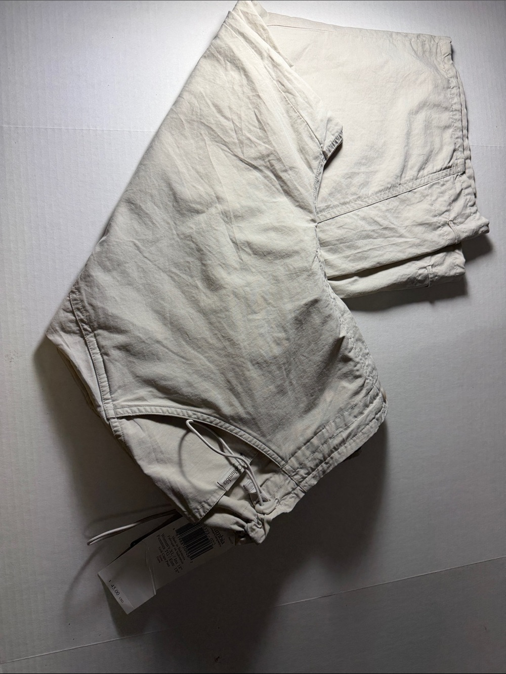 Columbia Cream Relaxed-Fit Drawstring Pants